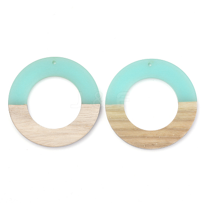 Resin & Wood Pendants RESI-T023-06A-1