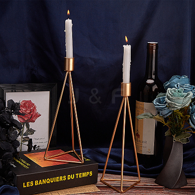 Iron Candle Holder AJEW-WH0171-56A-1
