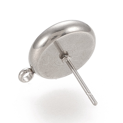 Tarnish Resistant 304 Stainless Steel Stud Earring Findings STAS-K202-04D-P-1