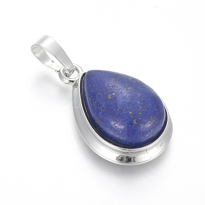 Natural Dyed Lapis Lazuli Pendants G-L512-C09-1