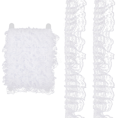 10M Polyester Pleated Lace Trim OCOR-CY0002-17B-1