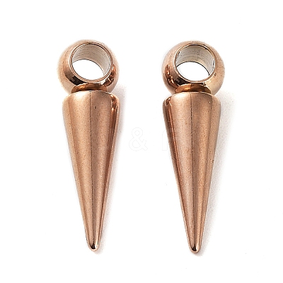 Ion Plating(IP) 201 Stainless Steel Pendants STAS-M323-28RG-1-1