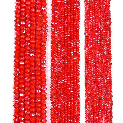 Electroplate Opaque Solid Color Glass Beads Strands EGLA-A044-P2mm-L22-1