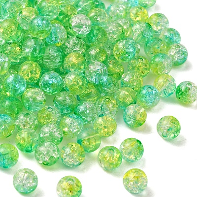 50G Transparent Crackle Acrylic Beads CACR-YW0001-01E-1