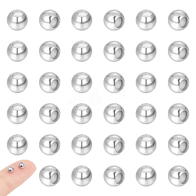 202 Stainless Steel Beads STAS-UN0043-20-1