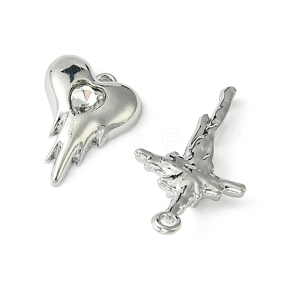18Pcs 8 Styles Alloy Glass & Resin Pendants DIY-FS0005-35-1