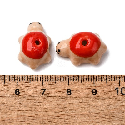 Handmade Bright Glazed Porcelain Beads PORC-CJC0009-03A-1