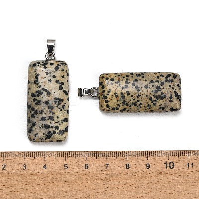 Natural Dalmatian Jasper Pendants GG-CBAA0EE-01P-09-1