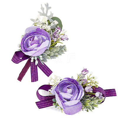 1Pc Silk Cloth Wrist Corsage AJEW-CP0001-72-1