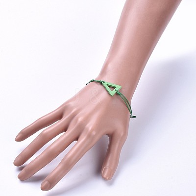 Adjustable Waxed Cotton Cord Bracelets BJEW-JB04292-02-1