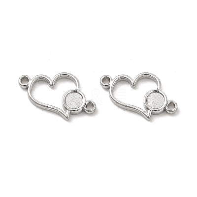 Non-Tarnish 304 Stainless Steel Cabochon Connector Settings STAS-B032-11P-1