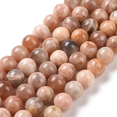 Round Natural Multi-Moonstone Beads Strands G-I176-09-8mm-1