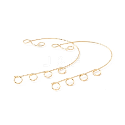 316 Stainless Steel Ear Cuff Findings Ion Plating(IP) STAS-H148-04G-1