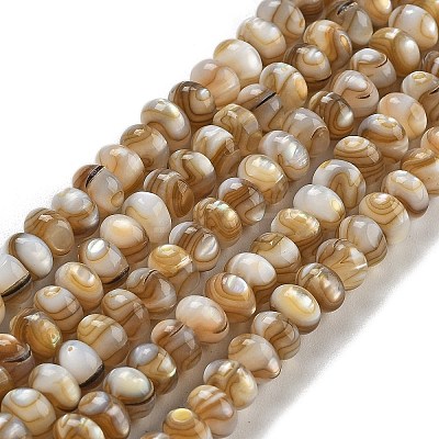 Natural Freshwater Shell Beads Strands BSHE-G038-05-1