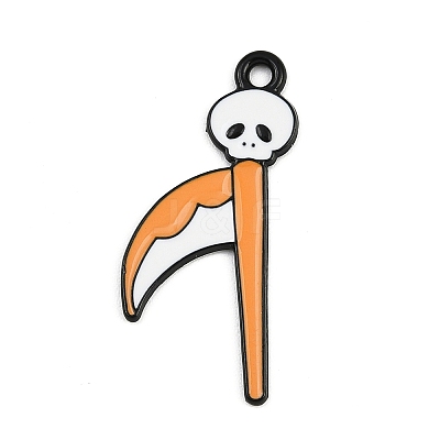 Halloween Alloy Enamel Pendants ENAM-P259-01F-EB-1