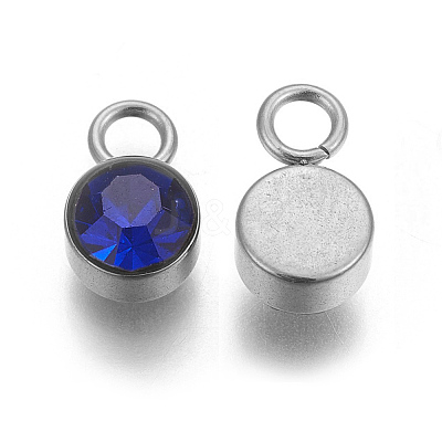 Glass Rhinestone Charms STAS-F189-P06-1