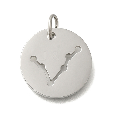 Anti-Tarnish 304 Stainless Steel Pendants STAS-M074-02L-P-1