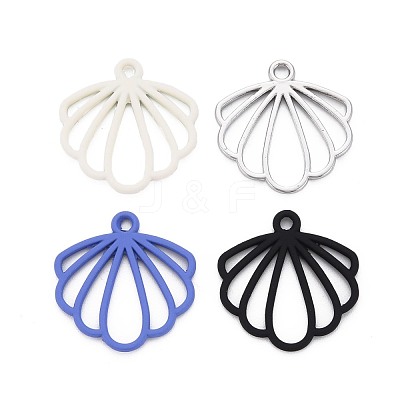 Rack Plating Spray Painted Alloy Pendants PALLOY-S132-276-NR-1