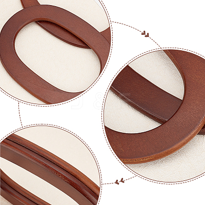 Wooden Bag Handles WOOD-WH0124-21-1