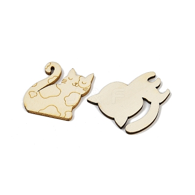 25Pcs Unfinished Wood Cutouts WOOD-P020-01B-1