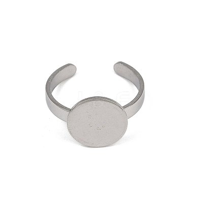 304 Stainless Steel Cuff Ring Components STAS-D372-04P-04-1