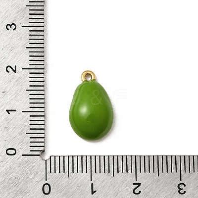 304 Stainless Steel Enamel Pendants STAS-I335-01G-01-1
