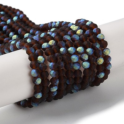 Imitation Jade Glass Beads Strands EGLA-A034-T3mm-MB02-1