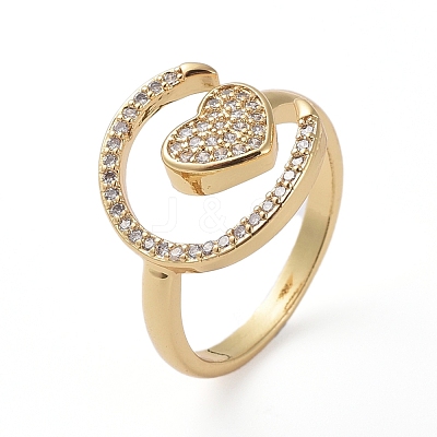 Adjustable Brass Finger Rings RJEW-G096-39G-1