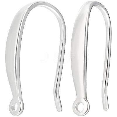 5 Pairs Sterling Silver Earring Hooks STER-BBC0001-70-1