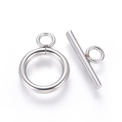 Non-Tarnish 304 Stainless Steel Toggle Clasps LS-STAS-I120-61B-P-1
