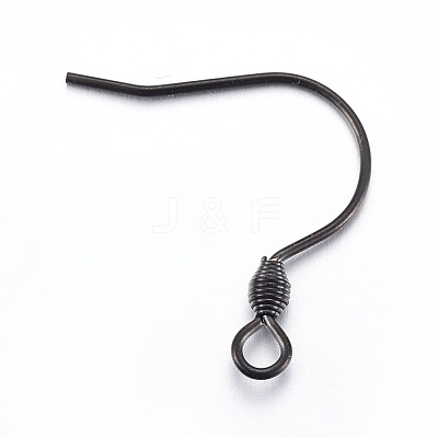 304 Stainless Steel Earring Hooks Ion Plating(IP) STAS-L211-12-B-1