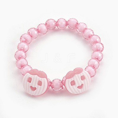 Acrylic Beads Kids Stretch Bracelets BJEW-JB03887-01-1