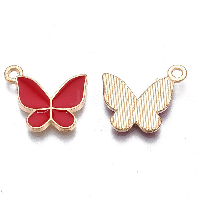 Alloy Enamel Pendants ENAM-T016-23-RS-1