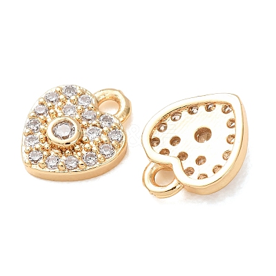 Brass Micro Pave Cubic Zirconia Charms CU-K002-01D-1
