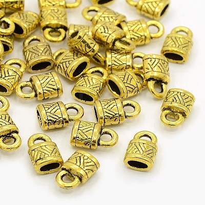 Tibetan Style Alloy Cord Ends GLF10823Y-1