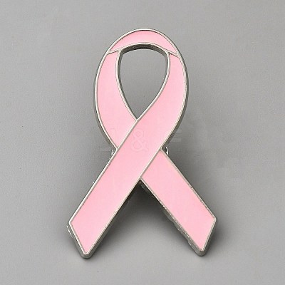 Awareness Ribbon Theme Enamel Pins JEWB-WH0026-60C-1
