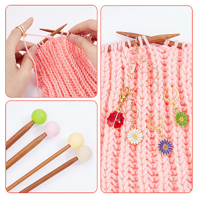 36Pcs Daisy DIY Knitting Tool Sets HJEW-NB00063-1