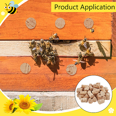 200Pcs Cork Bottle Stoppers FIND-BC0014-56-1