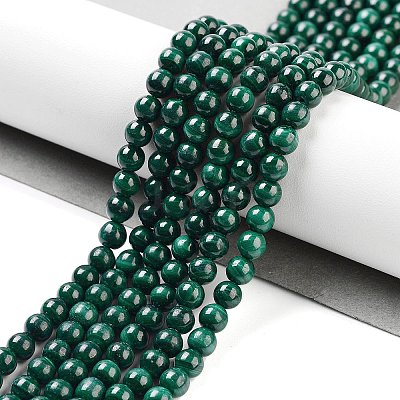 Natural Malachite Beads Strands G-I001-4mm-01-1