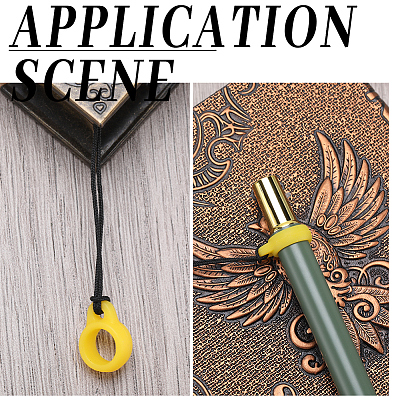 60Pcs 2 Style Silicone Pendant SIL-GF0001-43A-1