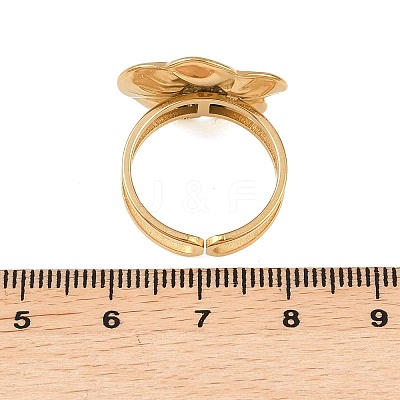 304 Stainless Steel Open Cuff Ring PW-WG89244-02-1