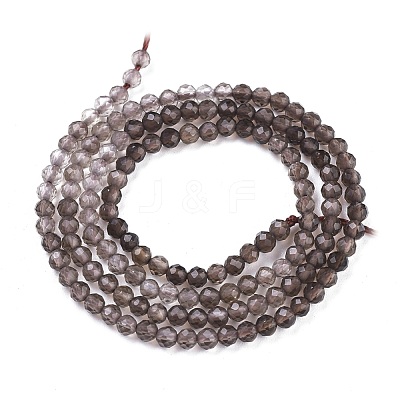Natural Smoky Quartz Beads Strands X-G-R475-031-1