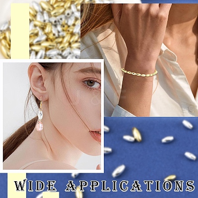 800Pcs 4 Styles Plating Eco-Friendly Plastic Beads KY-YW0002-34-1
