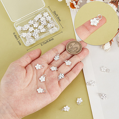 40Pcs Rack Plating Alloy Charms FIND-BBC0003-41S-1