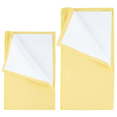 2Pcs 2 Style 4 Layers Silver Polishing Cloth TOOL-BBC0001-04C-1