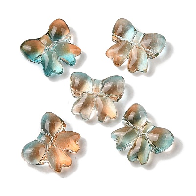 Transparent Spray Paint Glass Beads GLAA-Z011-02F-1