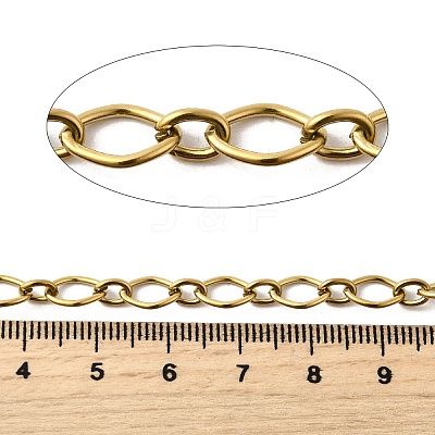 304 Stainless Steel Oval Link Chains CHS-C018-02A-G-1