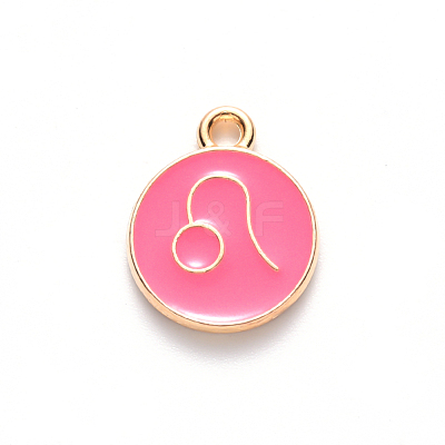 Alloy Enamel Pendants ENAM-S124-01B-03G-1