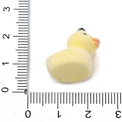 Flocky Resin Pendants FIND-S001-14P-1