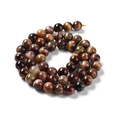 Natural Rainbow Tiger Eye Beads Strands G-NH0002-A01-B05-1